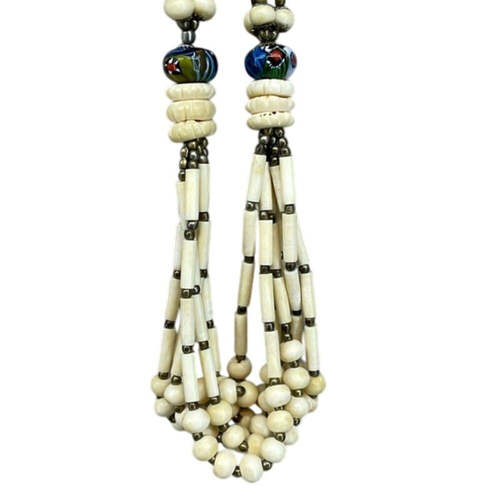 Vintage Native‎ American Ethnic Southwestern Tribal  Beaded Necklace